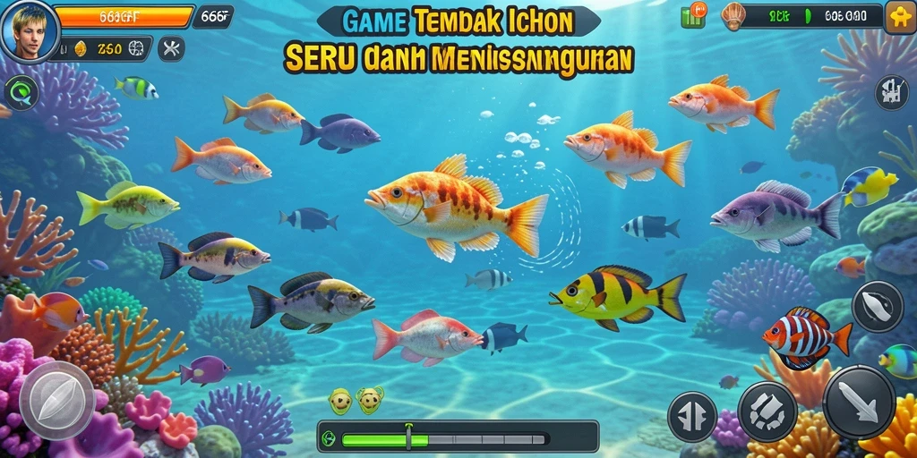Tampilan menarik gameplay Tembak Ikan di 666F.