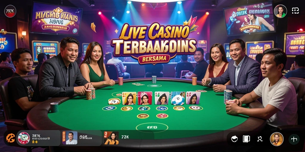Tampilan gameplay Live Casino yang mendebarkan di 797K.