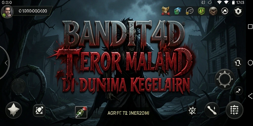 Tangkapan layar gameplay BANDIT4D menampilkan suasana horor yang menegangkan.