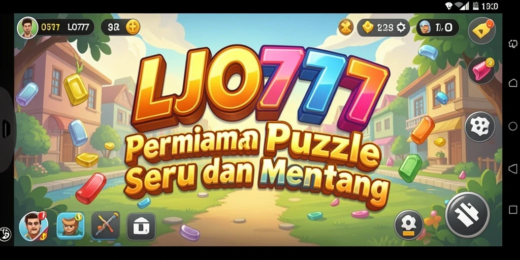 Tampilan gameplay LJO777 yang menyenangkan dan penuh tantangan puzzle.
