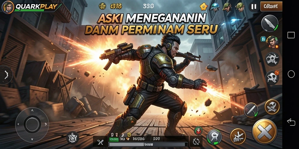 Tampilan menakjubkan dari gameplay aksi yang mendebarkan.